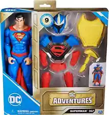 Superman Man Of Steel Action Figure 12" DC Adventures With Armour Suit New