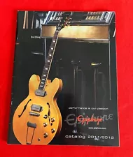 EPIPHONE GUITAR MUSICAL INSTRUMENTS CATALOG 2011-2012 NEW OLD STOCK