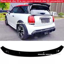 Gloss Black FRP Rear Trunk Spoiler Wing Lip Fits For Mini Cooper F56 2013-2018