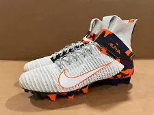 Size 14 - Nike Alpha Menace Elite 2 White/Camo Orange Football Cleats AV5357-100