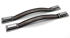 NEW Black & Wood Interior Door Pull Straps / For 71-96 Chevy GMC Conversion Van (For: More than one vehicle)