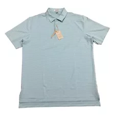 Peter Millar Crown Sport Summer Comfort Drum Performance Jersey Polo Size L