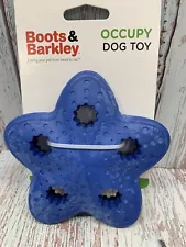 Boots and Barkley Occupying Dog Chew Toy Star Shaped blue 5 In
