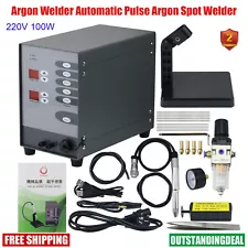 220V 100W Argon Welder Automatic Pulse Argon Spot Welder for Jewelry Dentistry-