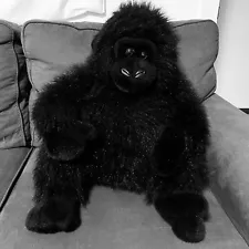 Black Gorilla Stuffed Plush Animal Kids of America Jumbo Toy Vintage