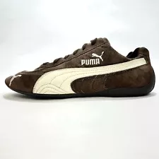 Size 10 - Vintage PUMA Speedcat OG Brown Suede / White Logo - Unisex