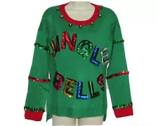 Ugly Christmas Sweater SMALL Womens Jingle Bells NEW with tags Party Top Holiday