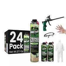 Sprayman Foam Insulation Kit - Gun and Cleaner Included ( 24x27.1 oz.) 480 sqft