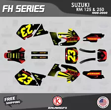 Graphics Kit for SUZUKI RM125 RM250 1999 2000 99 00 FH-Red