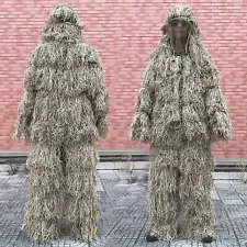 Ghillie Suits Camouflage Clothes For Sniper Hunting shoot Woodland Birdwatching