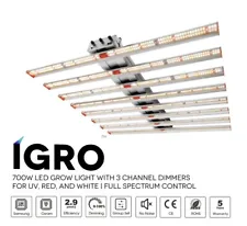 IGRO 700W Full Spectrum LED Grow Light for Indoor Plants