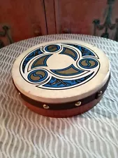 Bodhran Drum Trinity Design Irish Celtic 8" In