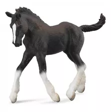 Breyer Horses Corral Pals Black Shire Foal Toy Figurine#88583