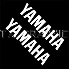 YAMAHA STICKER SET OF 2 VINYL DECAL MOTORCYCLE WATERCRAFT SPORT MUSIC GOLF CART