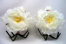 White Peony Very Realistic Faux Flowers Bouquet