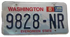 Washington State License Plate for Trailer - 2008 Tab