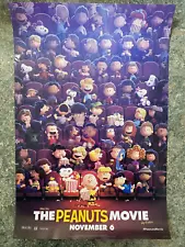 THE PEANUTS MOVIE 13.5"X20" D/S Original Promo Movie Poster Charlie Brown Snoopy