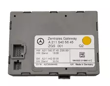 03-09 Mercedes W211 E350 E500 Central Gateway Control Module 2115405645 (For: 2006 Mercedes-Benz E500)