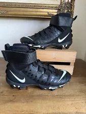 Nike Men's Force Savage Shark 2 Football Cleats AQ7722-001 | Black/White Size 7