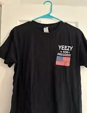 Yeezy for President Rap Tee Hip Hop Concert Merch Yeezus Tour YZY