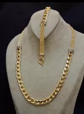 Necklace & Bracelet chain set versace