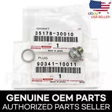 GENUINE Toyota Lexus OEM Transmission Drain Plug 90341-10011 Gasket 35178-30010