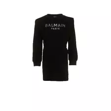 BALMAIN BALMAIN GIRLS LS SWEATDRESS BLACK BT1A80 930