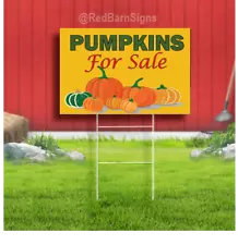 Pumpkins for Sale Indoor Outdoor Coroplast Yard Sign