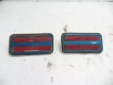 70-81 FIREBIRD TRANS AM RED REAR SIDE MARKER LIGHTS PAIR TURN SIGNALS