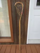 Really Great VINTAGE Old Wooden MOHAWK SPECIAL Lacrosse Stick 46" x 7"