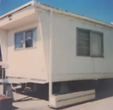 Vintage Polaroid Photo Manufactured Home House For Sale Sky Found Art Snapshot