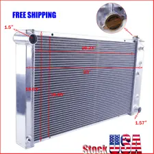 For 1968 1969 1970 1971 1972 Buick Skylark Riviera 5.7L 3Row Aluminum Radiator