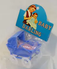 NOS Vintage BABY DARLING Stroller/Pram HONG kONG Original Package Toy Dollhouse