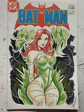 Batman 357 Original Sketch Cover Variant Poison Ivy