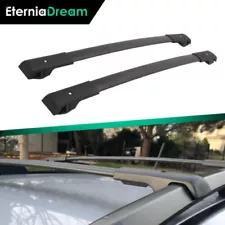 2pcs Cross Bars Roof Rack Rail Luggage Baggage for Nissan Rogue 2014-2020 Black