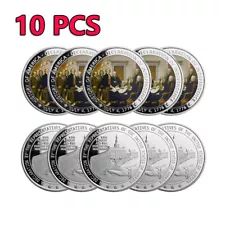 10PCS Presidential 1776 Declaration of Independence Commemorative Challenge Coin