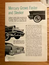 337 VINTAGE Original Article 1955 Mercury Montclair & Custom 4 pages 12/54