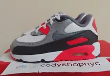 Nike Air Max 90 Leather Infrared TD 2015 Baby Shoes Toddler RARE NEW 833416-102