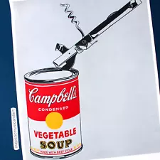 ANDY WARHOL ORIGINAL 2023 SOUP CAN EXHIBITION POSTER