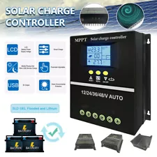 100A MPPT Solar Panel Battery PV Regulator Charge Controller AUTO 12/24/36/48V