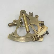 Vintage Brass Sextant Nautical Marine Collectible Décor