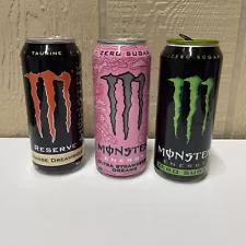 Monster Energy Sale Samples Set Of 3 Very RARE