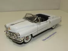 WELLY VINTAGE 1953 CADILLAC ELDORADO CONVERTIBLE TOP DOWN 1:24 BRIGHT WHITE