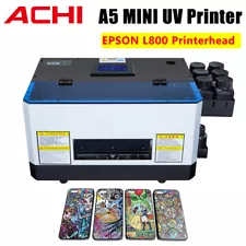 ACHI A5 UV Printer Epson L800 Print Head UV Flatbed Printer For DIY Phone Case