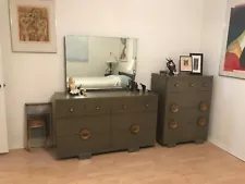 vintage antique furniture bedroom set circa 1950's