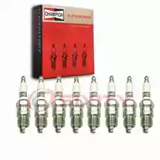 8 pc Champion Platinum Spark Plugs for 1975-1976 Ford Elite 5.8L 6.6L 7.5L zg (For: 1976 Ford Elite)