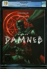 Batman: Damned #1 CGC 10 White 11/18 1st DC Black Label title. Gem Mint!