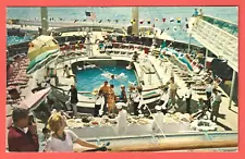 AMERICAN EXPORT LINES – SS INDEPENDENCE & CONSTITUTION - Swimming Pool – 1950s