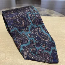 Vintage Robert Talbott For Satel’s San Antonio Hand Seen Silk Tie 3.5” X 60” USA