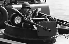 Vietnam War Photos -- River Patrol Boats Gunner